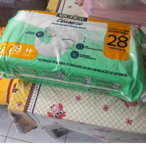 Fralda descartável g adulto