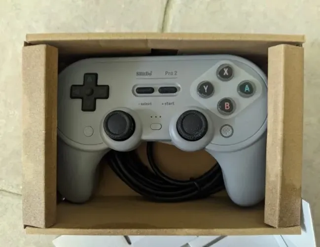 Controle USB 8bitdo pro 2 com fio para PC/ RaspBerry / Mister e outros dispositivos