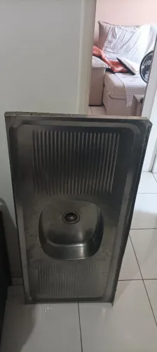 Pia inox 120cm usada