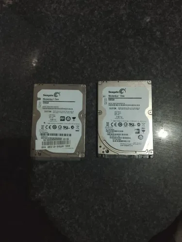 2 HD de 500 gb cada 120 nós dois os dois 100 % 