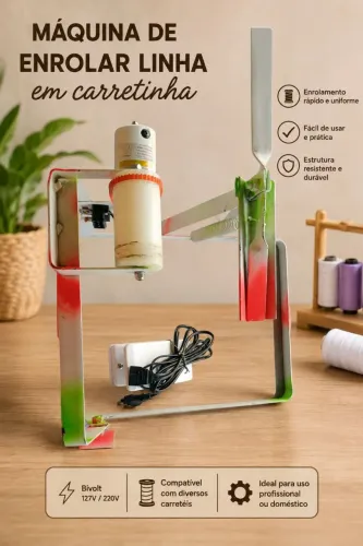 Máquina de enrolar linha em carretilha 
