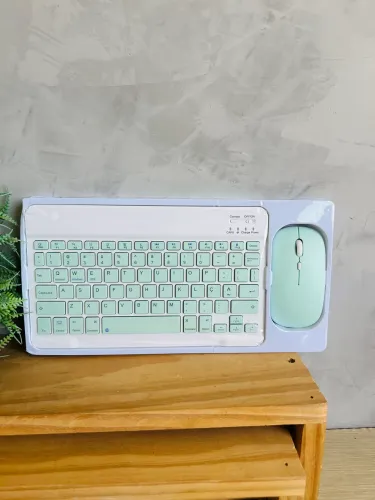 Kit Teclado e Mouse Bluetooth | Sem Fio | Compacto | Entrega Imediata