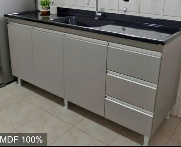 Pia 1,60 C/ Marmorite. 100% MDF. NOVO. ENTREGAMOS 