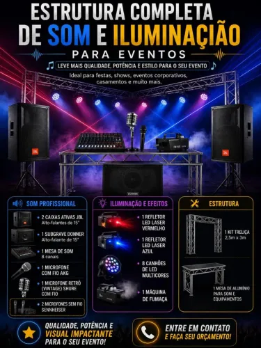 Locação de Equipamentos de Som e Iluminação