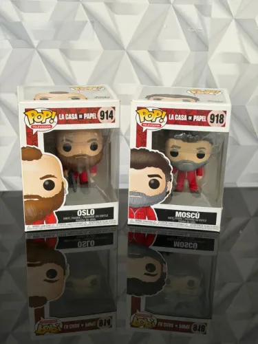 Lote 2 Funko Pop La Casa de Papel - Oslo #914 e Moscú #918