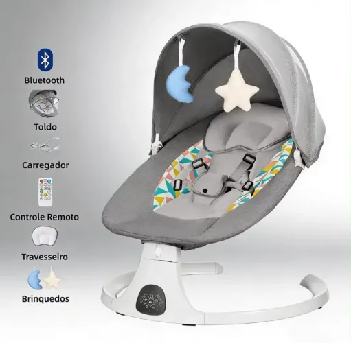 Cadeira de Balanço Elétrica para Bebê