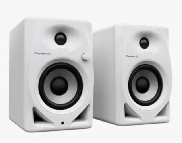 Par De Monitor De Audio Pioneer Dj Dm-40d-branco