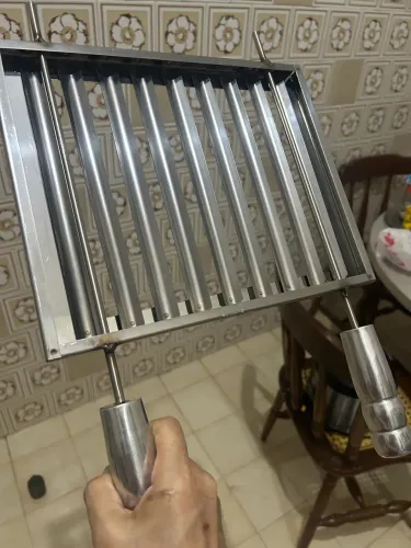 GRELHA P/ CHURRASCO - 100% INOX