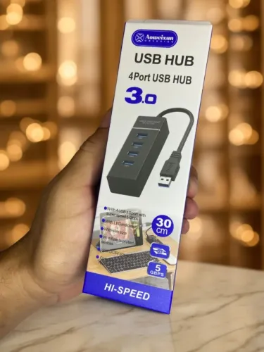 Hub Usb 3.0 Quatro Portas 5 Gbps Multifuncional Portátil 1 - Aoweixun an5
