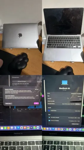 Macbook air m1 13 8gb 256g ainda não garantia