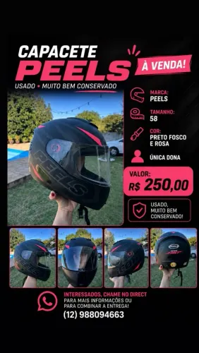 Capacete feminino