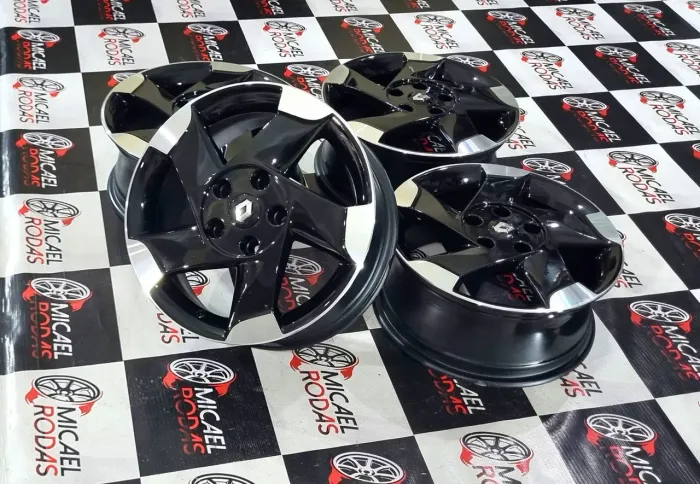 Jogo de rodas aro 16 Renault Duster Oroch Captur 5x114 Originais Zeradas 