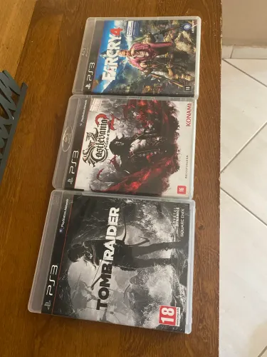 Jogos ps3 + controle