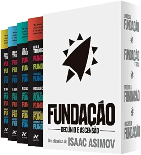Box Fundação Declínio e Ascensão - Isaac Asimov - livros novos no plástico