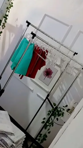 Arara dupla para roupas