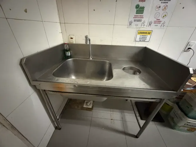 Pia industrial para cozinha 