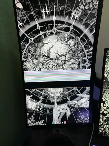 Monitor kabum 180hz com defeito