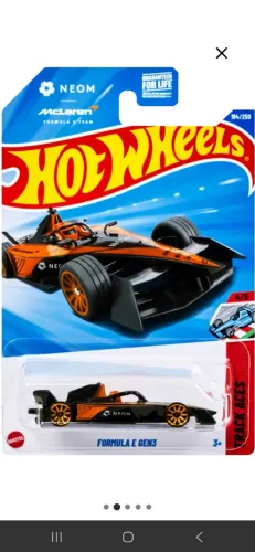 Miniatura Hot Whells no Blister - Formula E Gen3