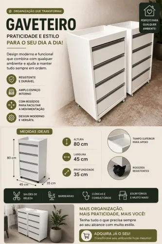Gaveteiros ou carrinhos auxiliar novos fábrica 