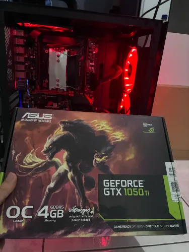 GEFORCE GTX 1050Ti - ASUS Cerberus 4GB com caixa