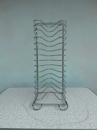 Suporte organizador para Pizza (42 cm) Prateado