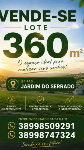 Lote à venda em Curvelo, pronto para construir