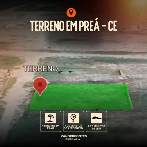 Terreno à venda na Praia do Preá - 25x30m