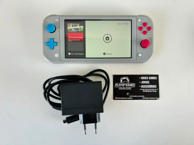 Nintendo Switch Lite Edição Zacián And Zamazenta Completo! (Aceito Cartão)