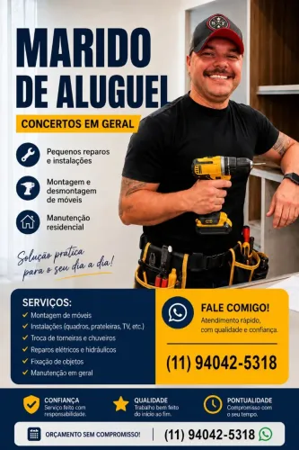MARIDO DE ALUGUEL - SOLUÇÕES RÁPIDAS PARA SUA CASA