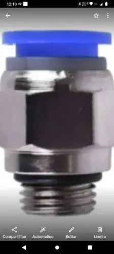 Conexão pneumática 1/4x8