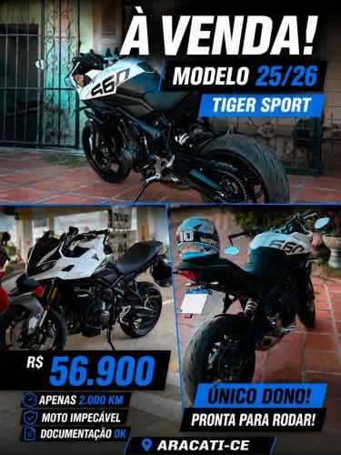 TIGER 660 SPORT 2026 - APENAS VENDA!