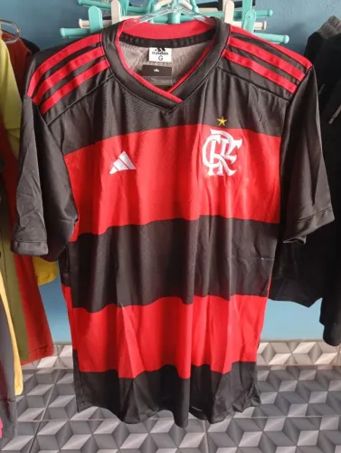 Camisa Flamengo Preta e Vermelha 25/26 Nova 