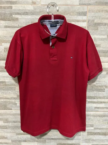 Camisa polo vermelha Tommy Hilfiger m