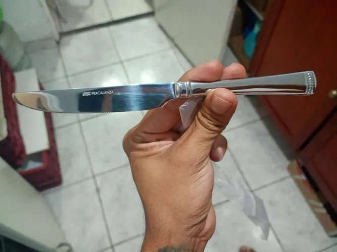 Faqueiro Aço inox Fracalanza Dotta 101 pç novo