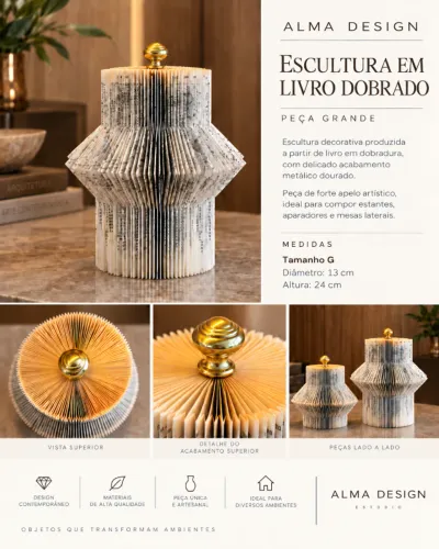 Escultura em Livro - G
