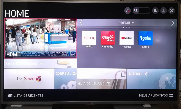 Tv lg 42 polegada smart topp!!