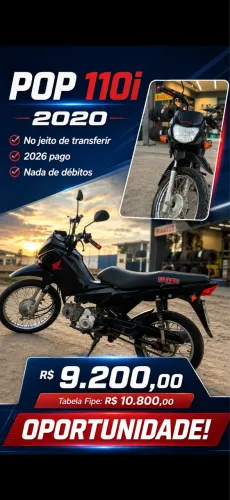 POP 110 2020? abaixo da tabela fipe !!!