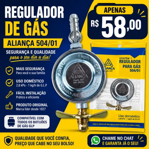Registro de gás aliança