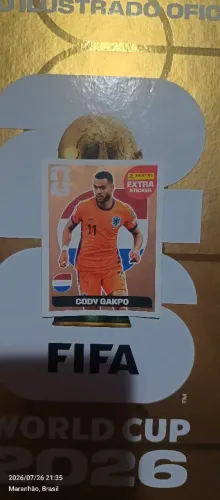 Carta Extra Sticker Cody Gakpo Bronze - Copa do Mundo FIFA 2026 Panini