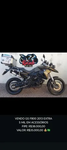 Vendo BMW GS 800 ano 2013  *