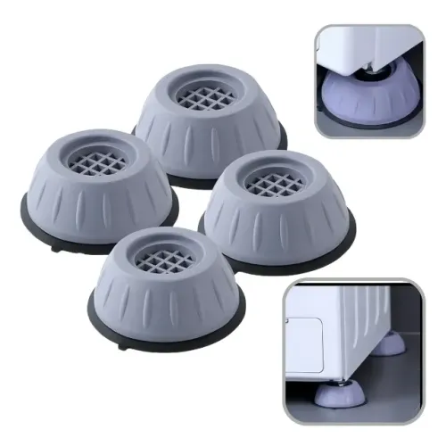 Kit 4 Pés Base Anti Vibração/Ruído Amortecedor Para Máquina de lavar