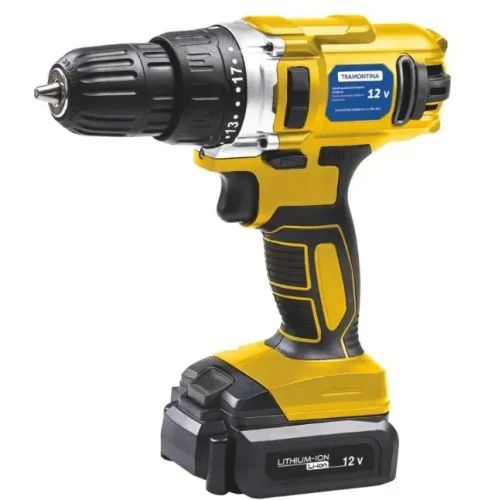 FURADEIRA E PARAFUSADEIRA BATERIA 12V C/MALETA 16 PCS