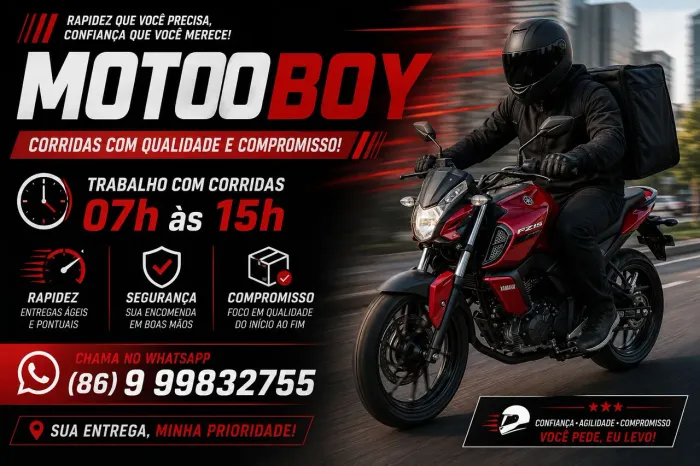 MOTOBOY DISPONÍVEL