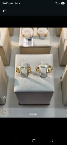 Alianças de Casamento Ouro 18K