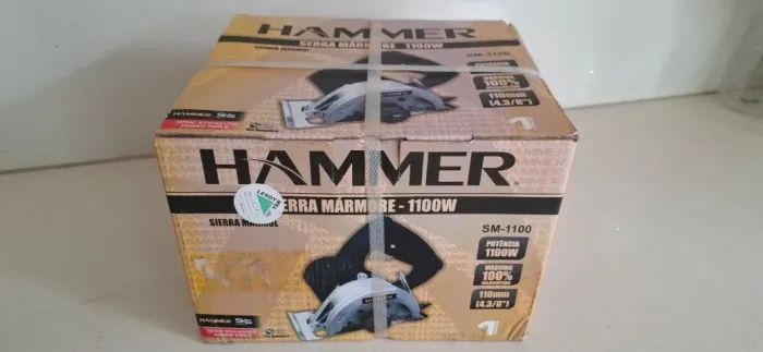 Serra de Mármore Hammer 1100W 220V Nova