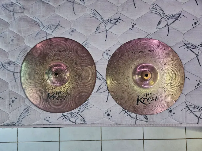 Prato Hi Hat Krest Hx Series 14" RACHADO