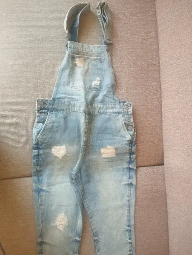 Jardineira jeans feminina n°.38