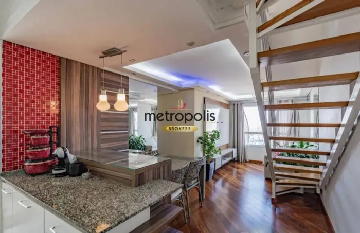 linda cobertura duplex pra você receber os amigos