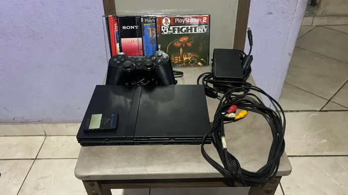 PlayStation 2 slim leitor 100%