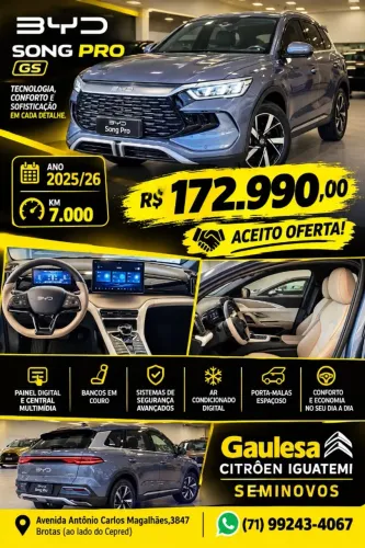 BYD Song Pro GS 1.5 16V Aut. (hibrido) 2026